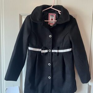 Gymboree Black Pea Coat Classic Winter Wear size 5-6
